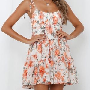 Running Out of Words Dress Orange